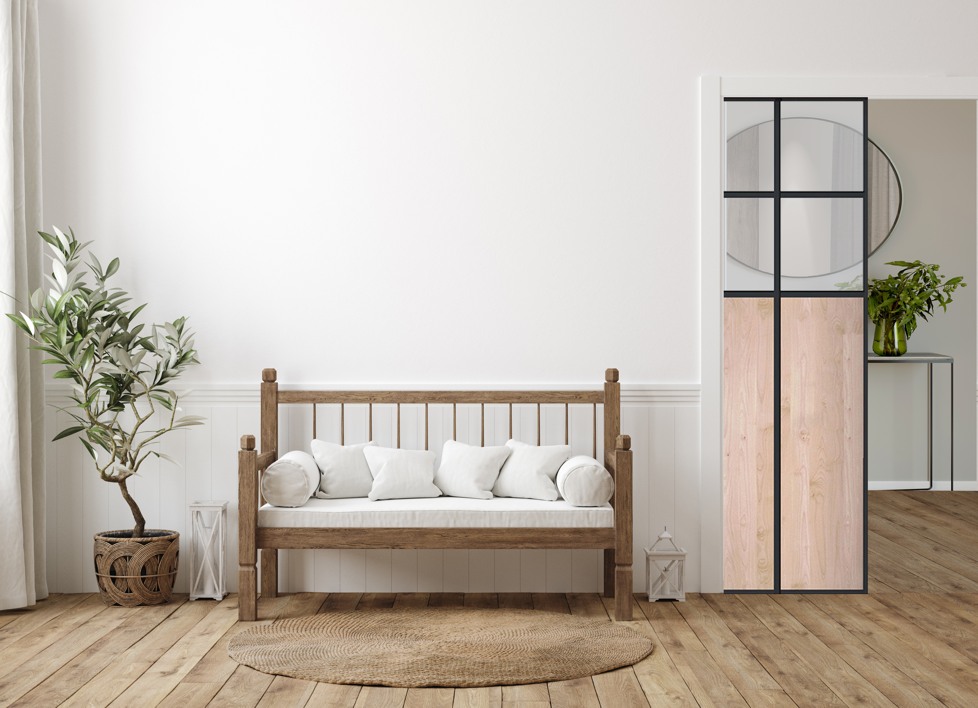 Banquet Single Pocket Door - Rustica Custom Doors