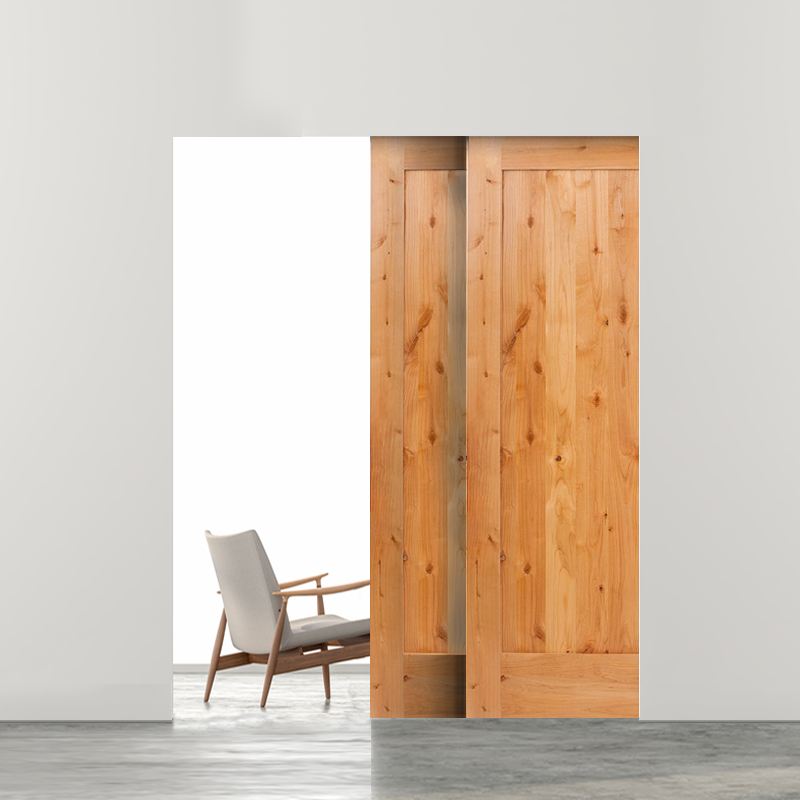 Bayside Bypassing Pocket Doors - Rustica Custom Doors