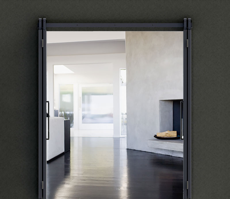 Bifold Barn Door Hardware System - Rustica Custom Doors