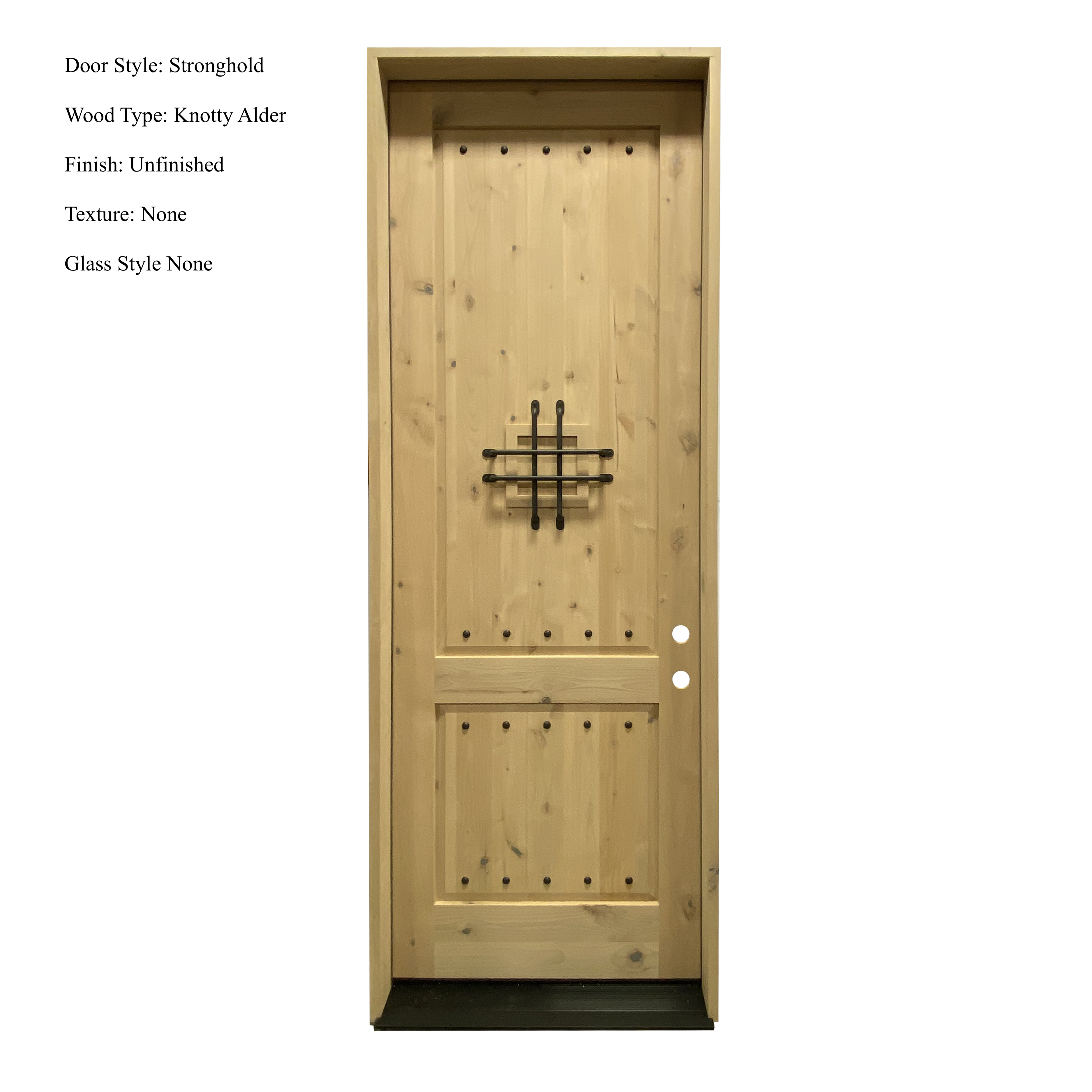 Stronghold Exterior Slab Door - Rustica Custom Doors